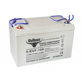 Тяговый гелевый аккумулятор RuTrike 6-EVF-120 (12V120AH C3)