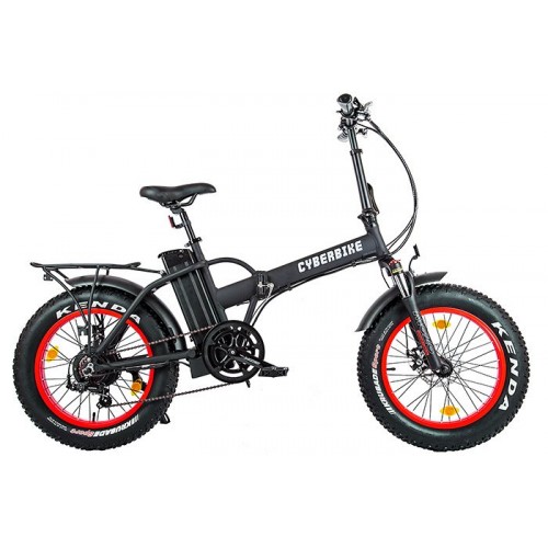 Электровелосипед Cyberbike Fat 500W черно-красный