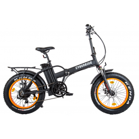 Электровелосипед Cyberbike Fat 500W - черно-оранжевый